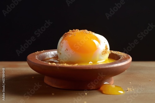 over-easy egg with runny yolk