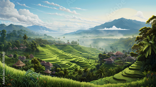Bali's serene rice terraces