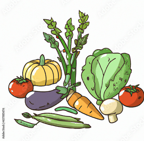 healthy foods created with generative AI technology	