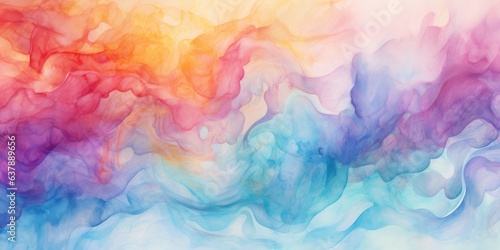 Colorful watercolor background, generative ai