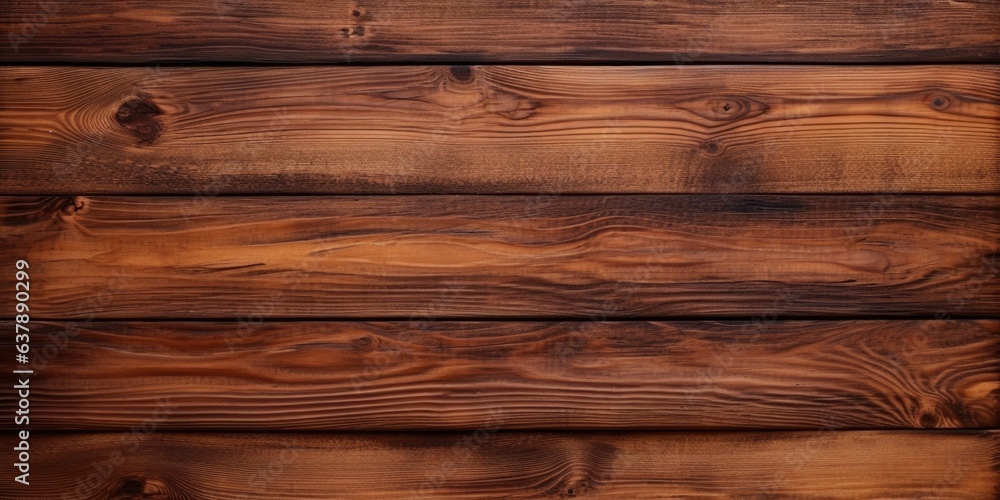 Naklejka premium Natural brown wooden background, Wood texture surface with old natural pattern, generative ai