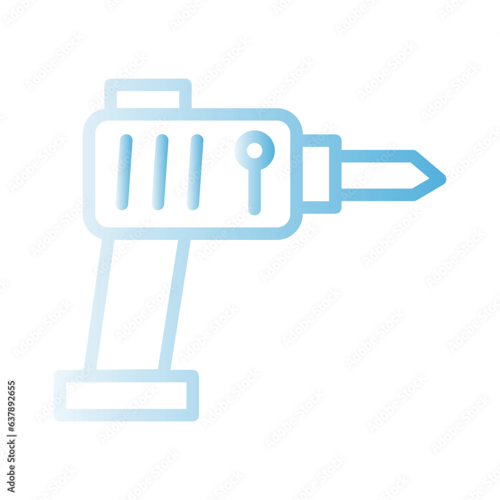 Building Drill Industry Gradient Icon Building Drill Industry Gradient Icon