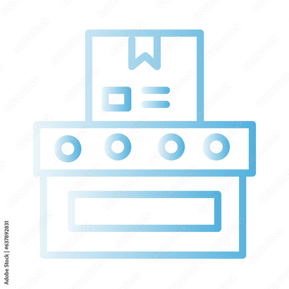 Machine Factory Industry Gradient Icon Machine Factory Industry Gradient Icon