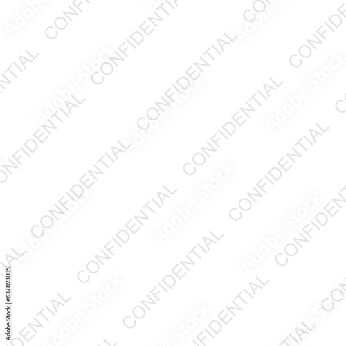 Confidential watermark on a Transparent Background