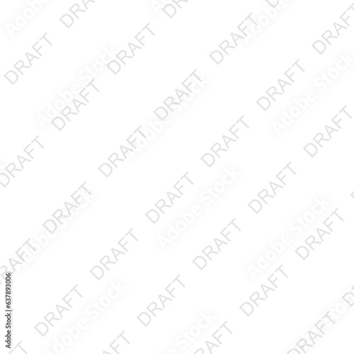 Draft watermark on a Transparent Background