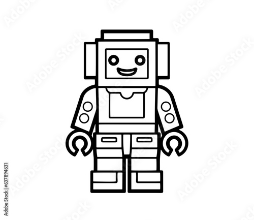 Robots character creator kit vector