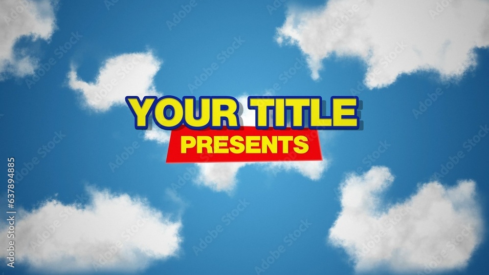 Toy Cartoon Title Intro Stock Template | Adobe Stock