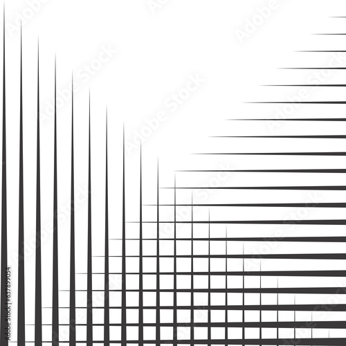 Modern black and white banner with striped pattern
