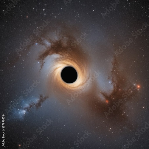 Black Hole In The Centre Of A Galaxy