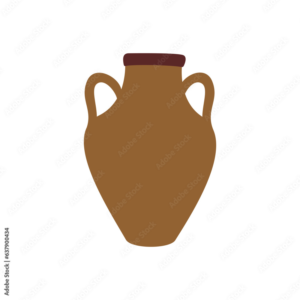 Modern pottery shape recolorable vector element