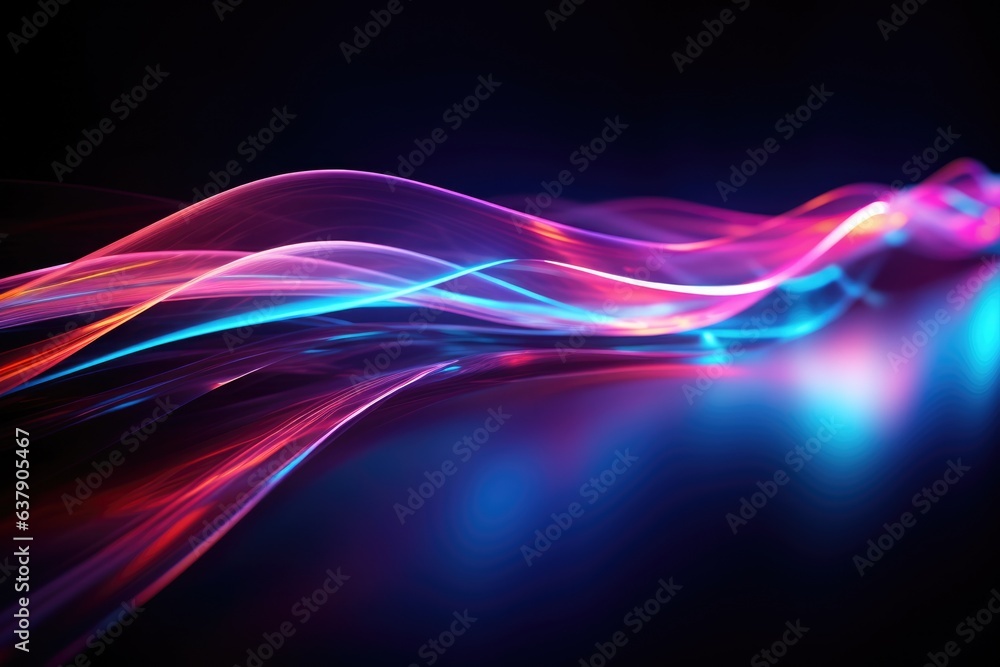Obraz premium colorful light against a dark backdrop