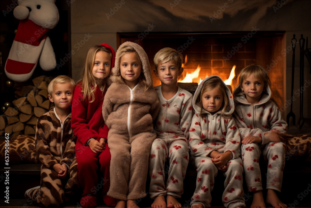 Children are waiting and celebrating Christmas and New Year. Children are waiting and celebrating Christmas and New Year.