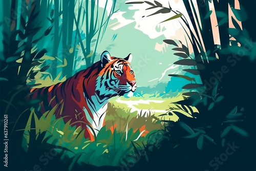 cartoon tail of a tiger © Angah
