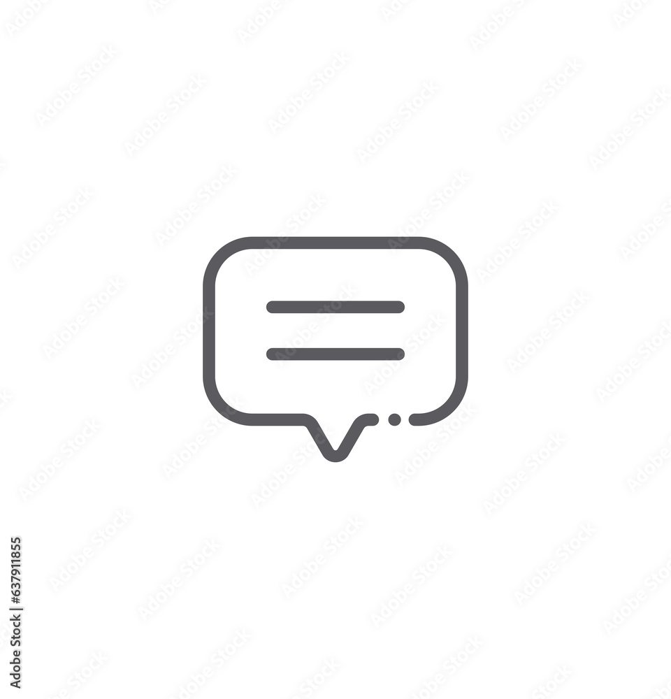 Chat Icon in trendy flat style isolated on grey background. message icon vector. Speech bubble symbol for your web site design, logo, app, UI. Vector illustration Chat Icon in trendy flat style isolated on grey background. message icon vector. Speech bubble symbol for your web site design, logo, app, UI. Vector illustration