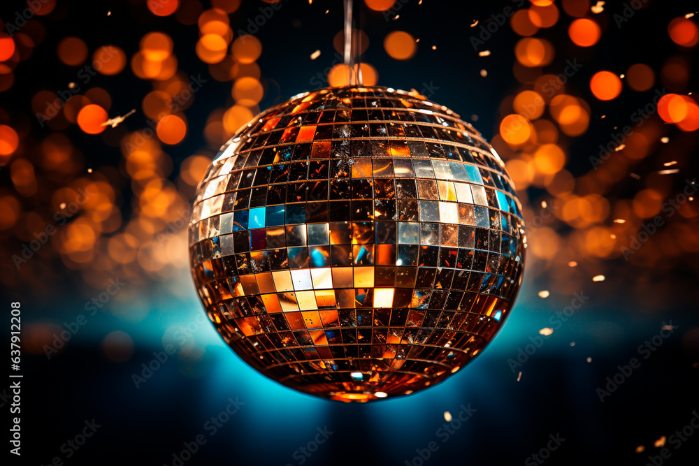 Obraz premium christmas ball on a background of a christmas tree.