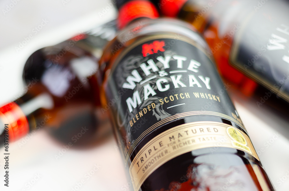 LONDON, UNITED KINGDOM JULY 23, 2022 Blended Scotch whiskey with a