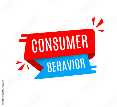 Consumer behavior. Vector illustration on white background.
