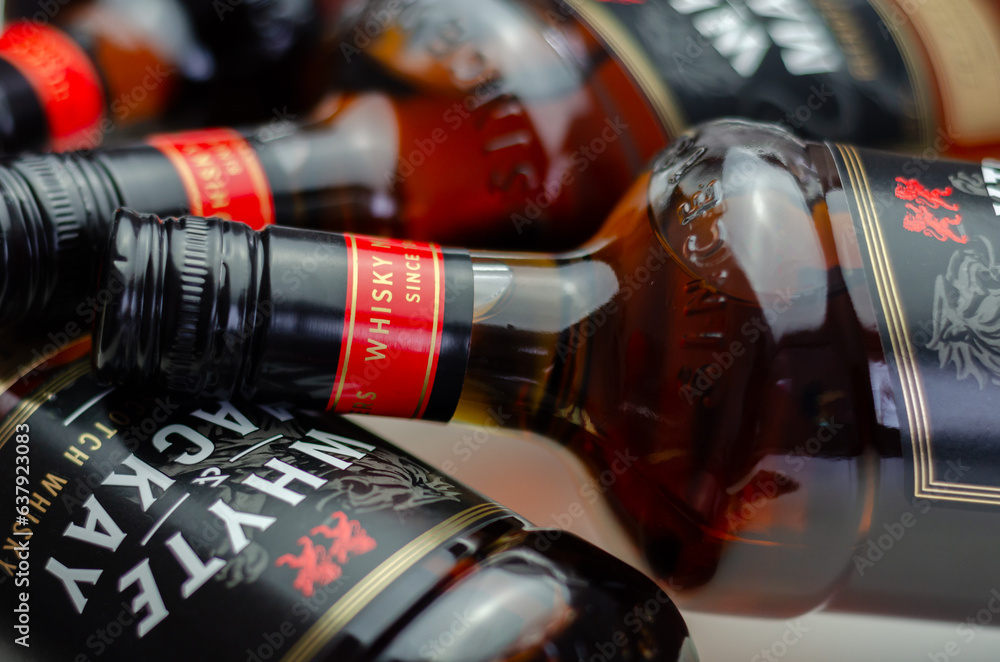 LONDON, UNITED KINGDOM JULY 23, 2022 Blended Scotch whiskey with a