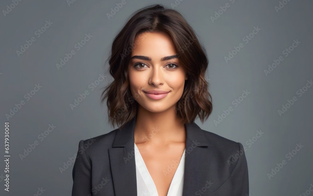 Portrait of a business woman in nice suit in clean background Portrait of a business woman in nice suit in clean background