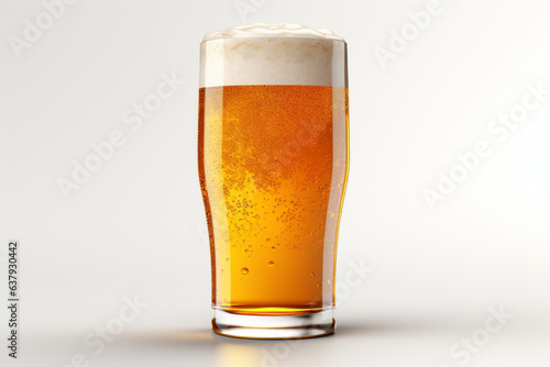 Beer on a light background. Beer festival and oktoberfest concept. Background with selective focus