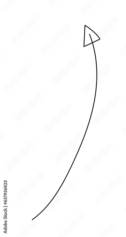 arrow hand drawn