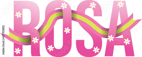 rosa, outubro rosa, rose, letra rosa, 