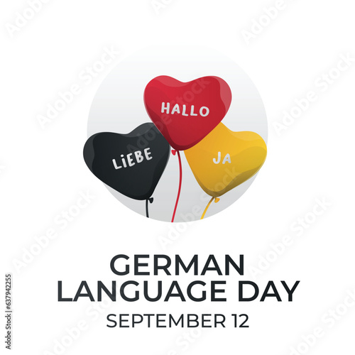 German language day design template good for celebration. german language design. vector design eps 10.