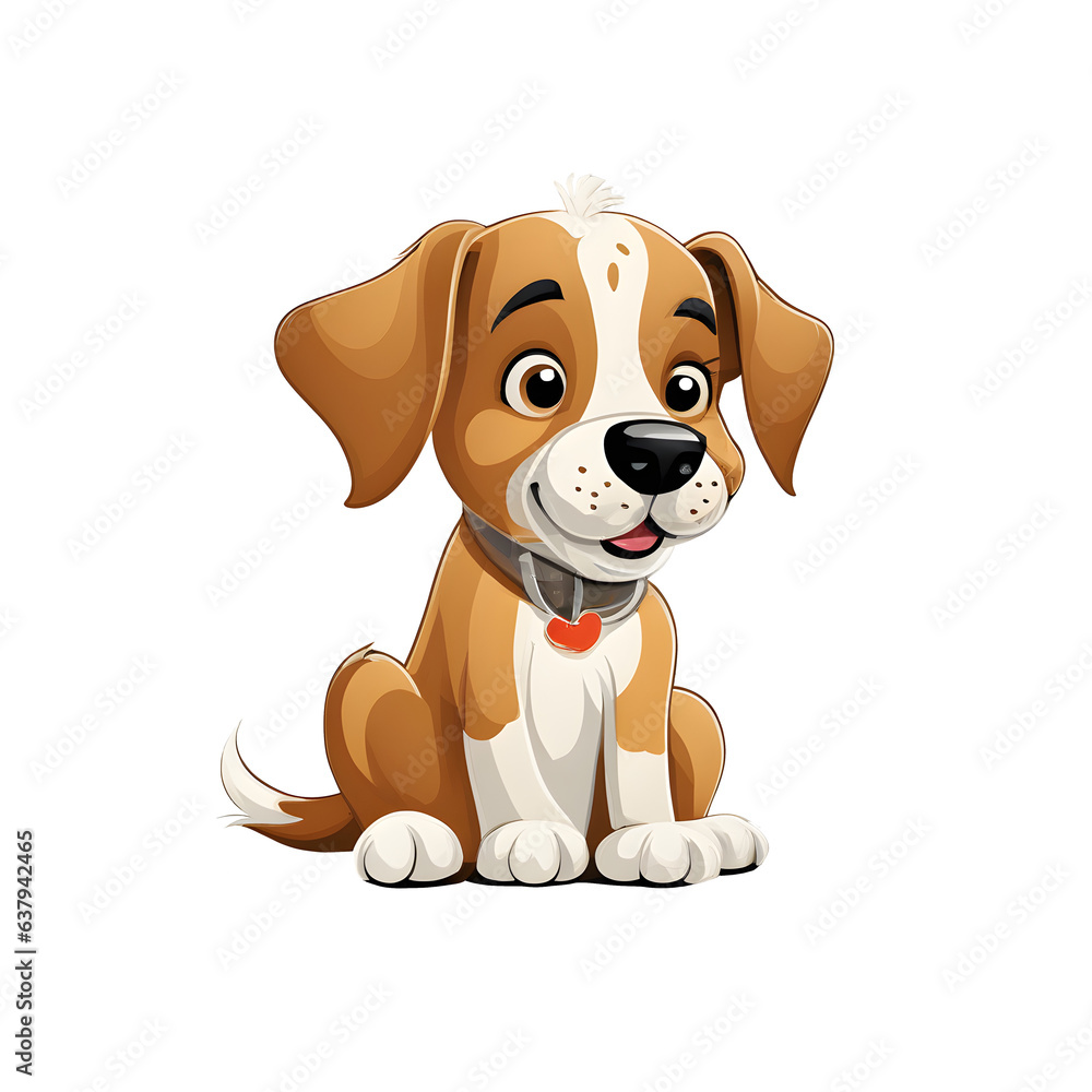 A cut dog sitting on the ground A cut dog sitting on the ground