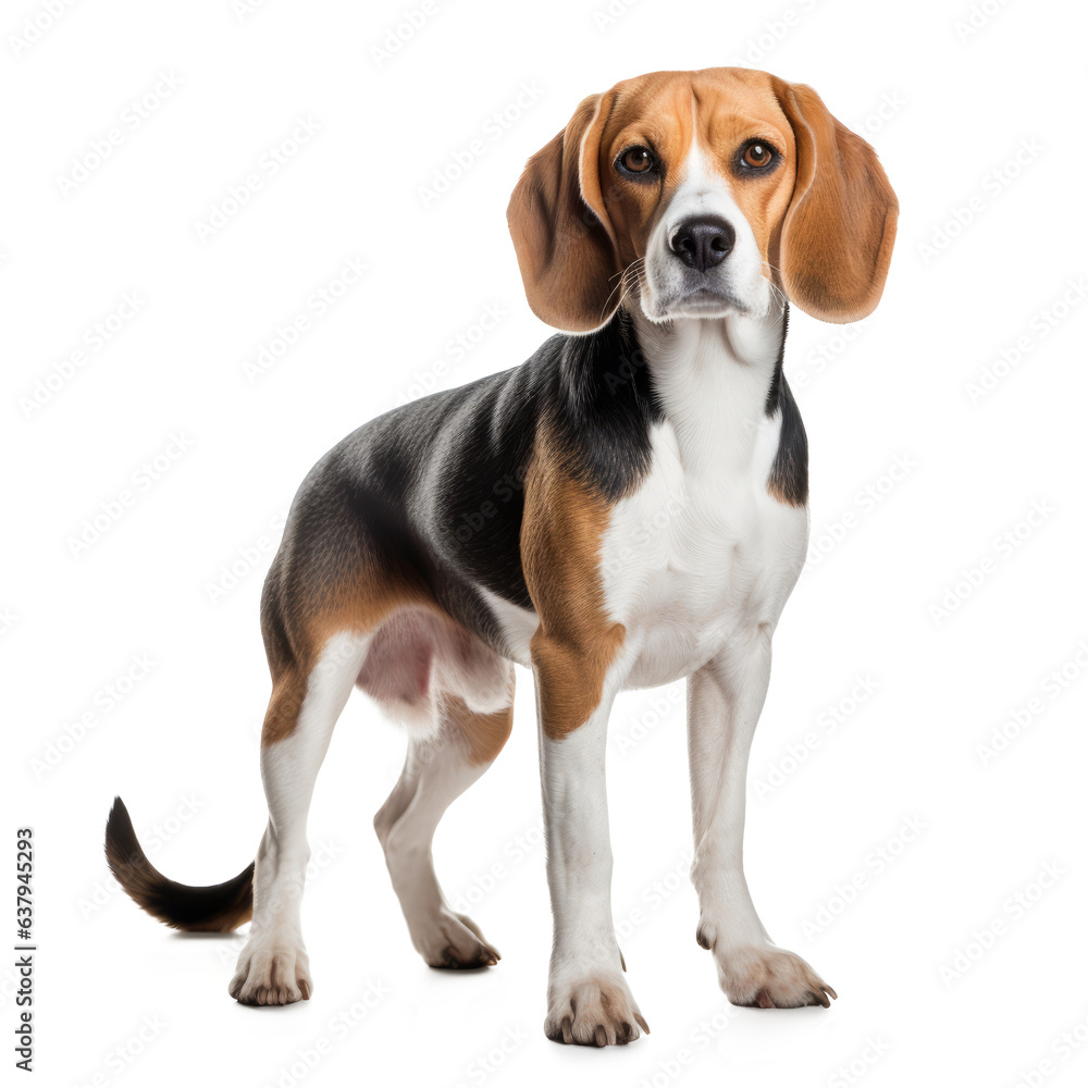 Beagle Isolated On White Background