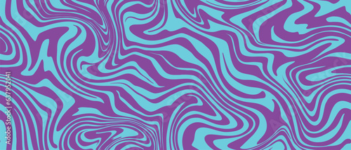 Wavy Swirl Colorful Seamless Pattern. Psychedelic swirl seamless pattern. 60s