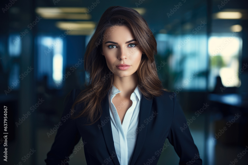 Empowered and Stylish: A Confident Woman in a Professional Suit, Exuding Leadership and Success Empowered and Stylish: A Confident Woman in a Professional Suit, Exuding Leadership and Success