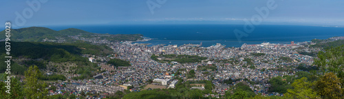 小樽天狗山から見た小樽のパノラマ風景 © yu_photo