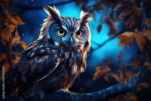wallpaper owl | background owl | owl in the night 