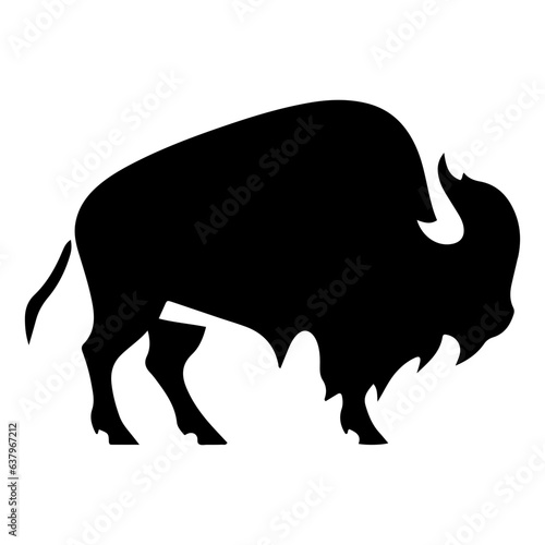 bison silhouette logo