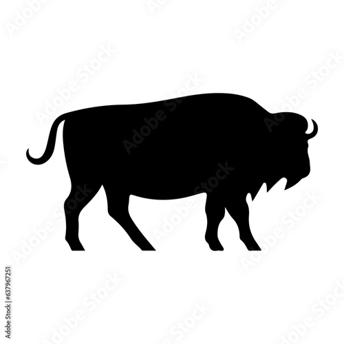bison silhouette logo