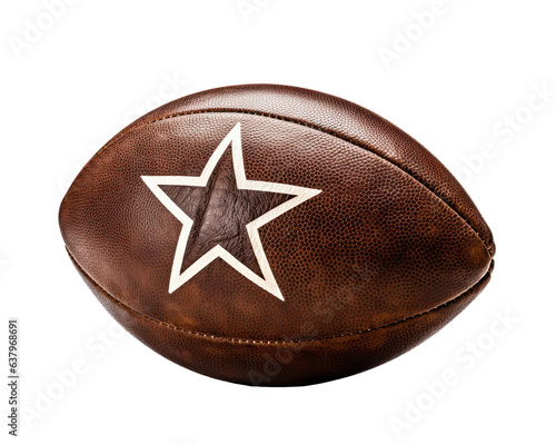 American football ball isolated