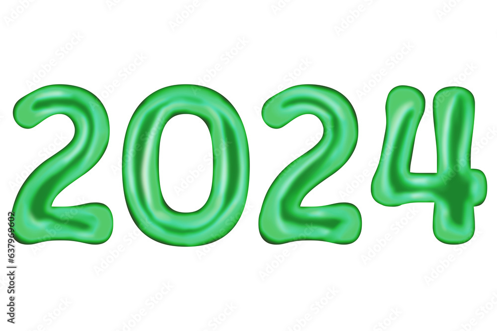 Balloon number 3D golden foil realistic alphabet. Happy new year in 2024. Happy New Year Celebration 2024 Golden number illustration. Balloon number 3D golden foil realistic alphabet. Happy new year in 2024. Happy New Year Celebration 2024 Golden number illustration.