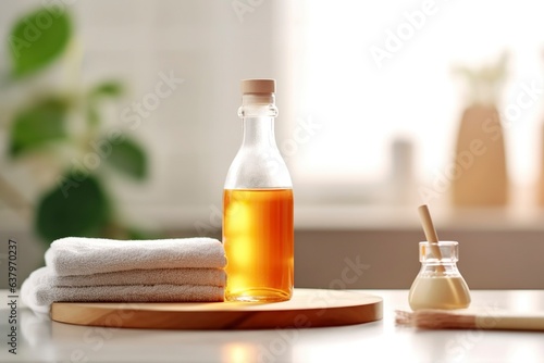 For ecological cleaning of the home  vinegar and bicarbonate can be used.