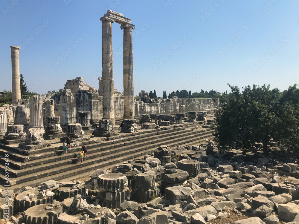 Wide View of Historical Apollon Temple