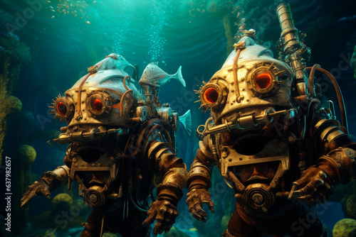 Underwater Steampunk - Monsters