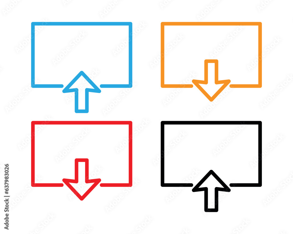 Mouse pointer, mouse arrow, icon of mouse cursor vector illustration. Mouse pointer, mouse arrow, icon of mouse cursor vector illustration.
