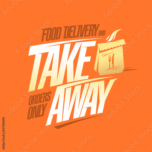 Food delivery and take away web banner