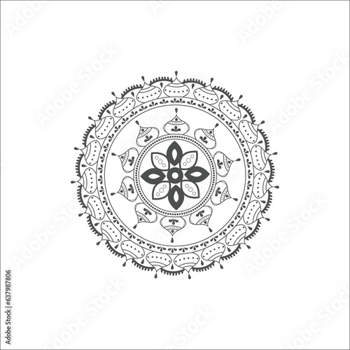 ornamental round lace ornament