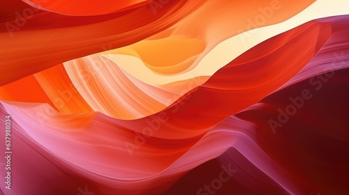 Antelope Canyon im Navajo Reservation bei Page, Arizona USA. Artwork and travel concept. Generative AI