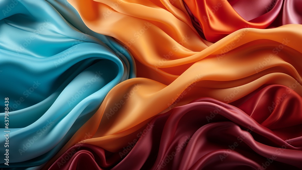 Obraz premium Colorful elegant silk texture background