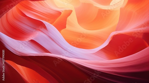 Antelope Canyon im Navajo Reservation bei Page, Arizona USA. Artwork and travel concept. Generative AI
