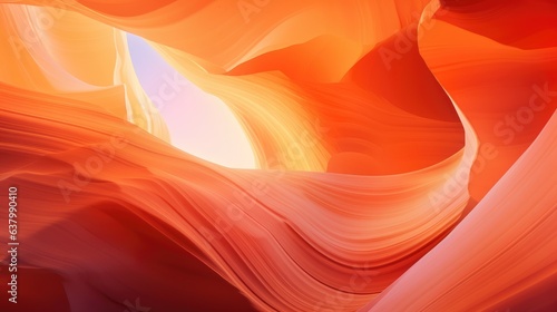 Antelope Canyon im Navajo Reservation bei Page, Arizona USA. Artwork and travel concept. Generative AI