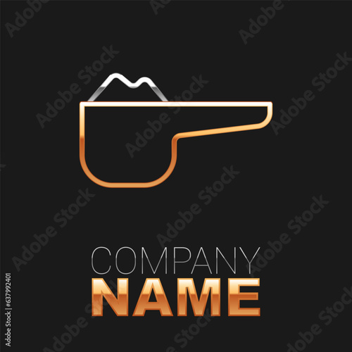 Line Sports nutrition bodybuilding proteine power drink and food icon isolated on black background. Colorful outline concept. Vector