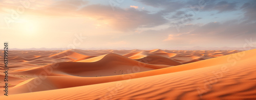 beautiful sand dunes in the desert at sunset, legal AI