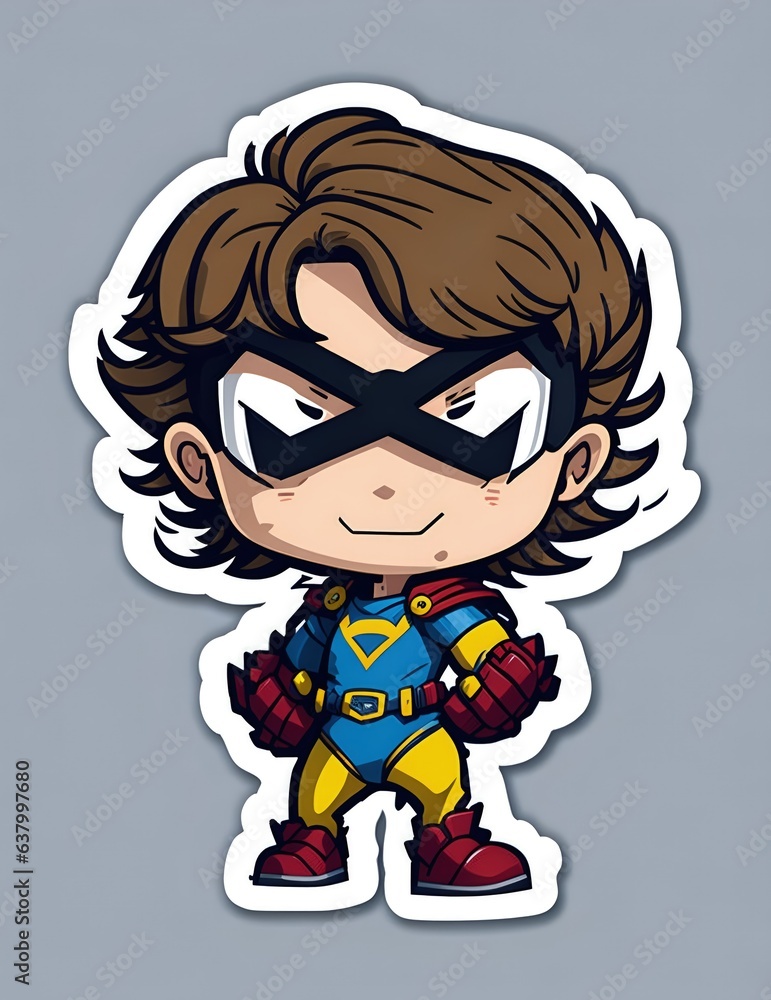 superhero in a costume art superhero in a costume art